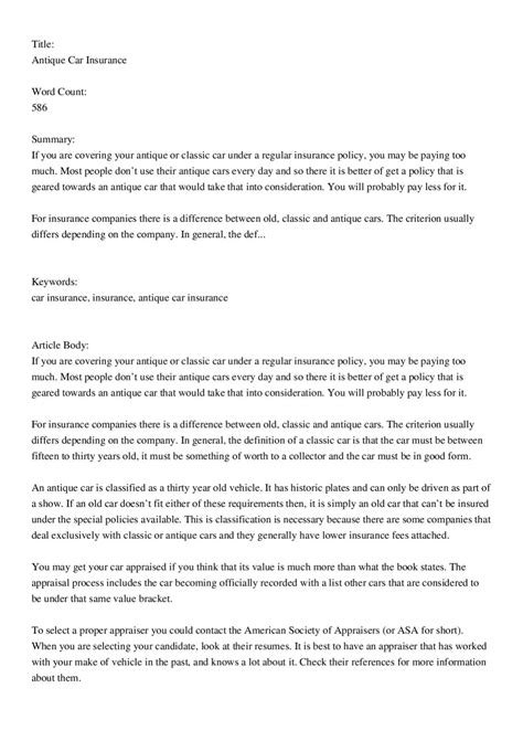 Antique_Car_Insurance by stewart johnson - Issuu