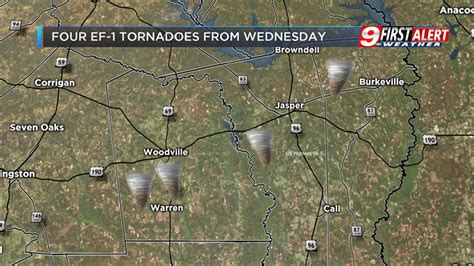 Nws 4 Tornadoes Hit Southeast Texas Wednesday