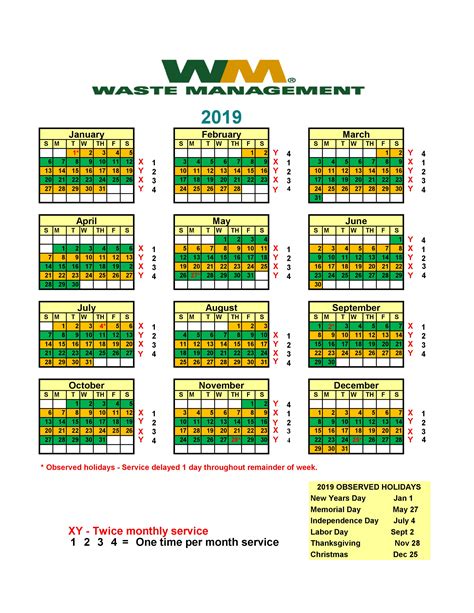 Waste Management Pickup Calendar 2023 For December Of 2022 Corn Cobs