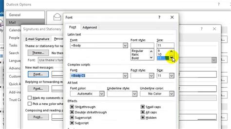 How To Increase Font Size In Outlook Youtube