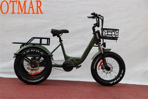 Hot Sale 20inch 1000w Mid Motor E Bike Fat Tire Electric Three Wheel