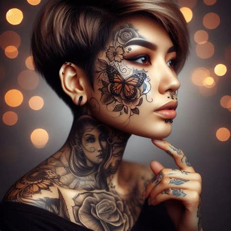 Female Face Tattoo Woman Face Tattoo A Canvas Of Feminine Expression