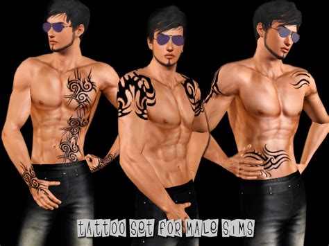 The Sims Resource Tattoo Set For Male Sims