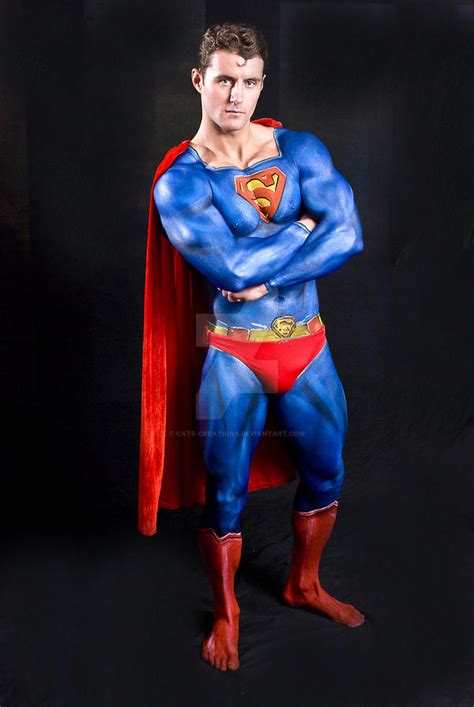 Superman Bodypaint By Cats Creations On DeviantArt