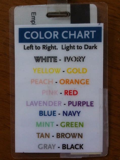 Color Chart Left To Right Light To Dark Explore Eliduke Flickr