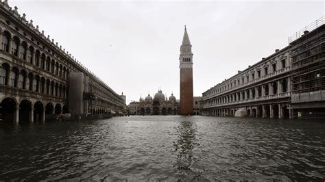 Venice Flooding At Historic Levels Spurred By Climate Change