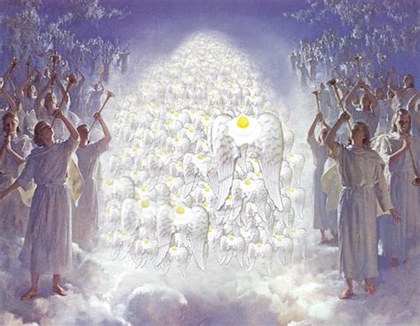 Angels Praising God In Heaven