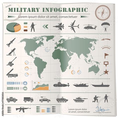 Military Infographic Stock Image And Royalty Free Vector Files On