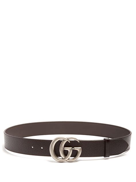 Gucci Gg 4cm Leather Belt In Brown For Men Lyst
