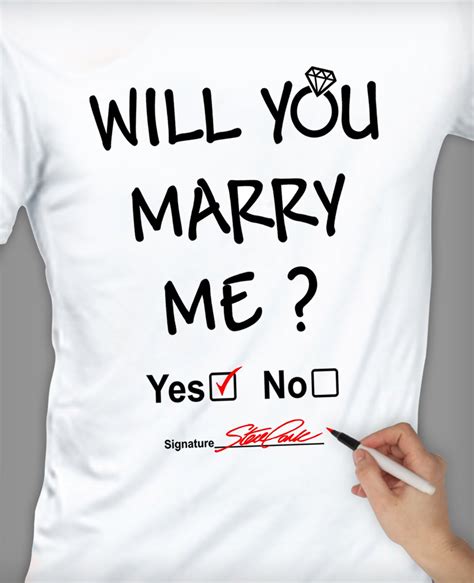 Will You Marry Me T Shirt Etsy