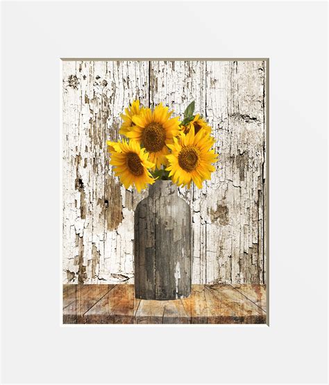 Shop target for rustic home decor you will love at great low prices. Rustic Sunflower Decor Rustic Home Decor Farmhouse Wall ...