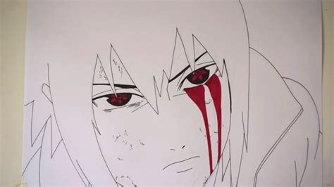 Drawing Sasuke With His Mangekyou Sharingan Youtube