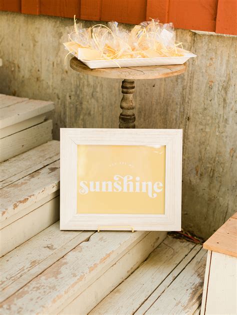 You Are My Sunshine Baby Shower Inspired By This