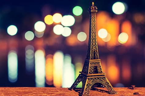 Hd Wallpaper Eiffel Tower Bokeh Photography Paris Night Paris