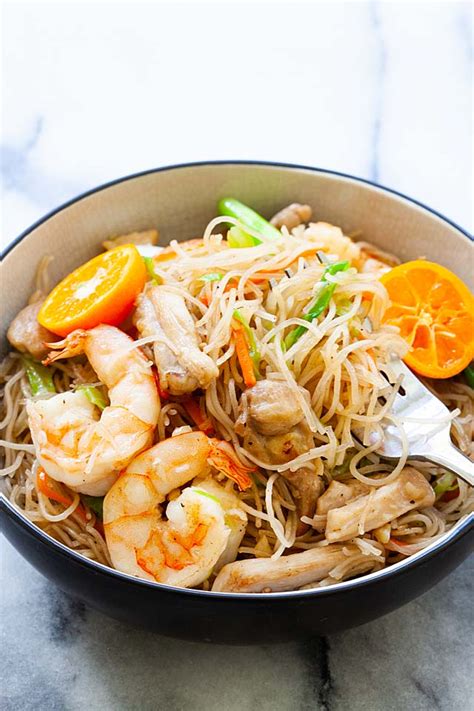 Pancit Bihon Yummy Filipino Fried Rice Noodles Rasa Malaysia