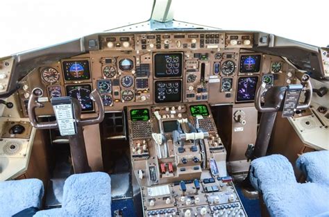 A Photo Of The Flight Deck On A Delta Boeing 757 Airplane In Mc Guire
