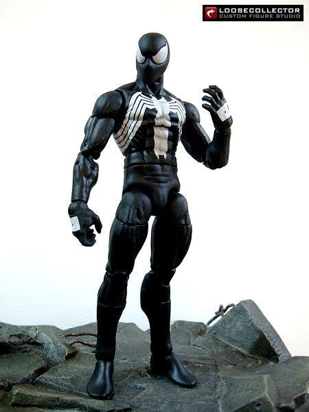 Black Spider Man Marvel Legends Custom Action Figure Batman Armor