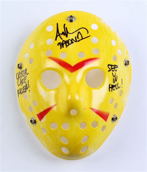 Ari Lehman Signed Friday The 13th Hockey Mask Inscribed Jason 1