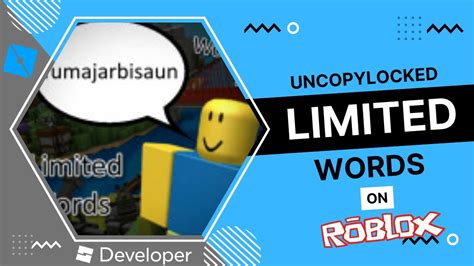 Limited Words Uncopylocked Roblox Studio Game Tutorial