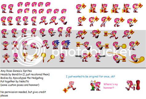 Amy Rose Sprites Photo By Neko765 Photobucket