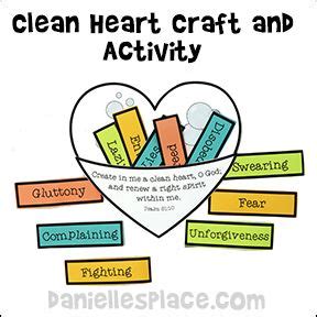 It is the main organ of the cardiovascular system. Clean Heart Craft and Learning Activity for Sunday School ...