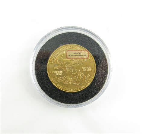 Unc 1992 American Eagle Gold 999 Fine 12 Oz 25 Dollar Gold Coin
