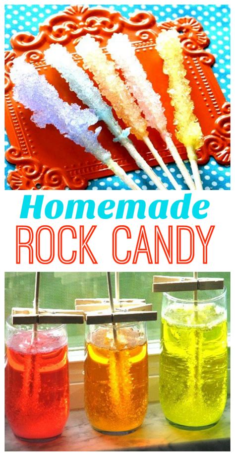 A diy rock candy science experiment might be for you! Homemade Rock Candy - Gluesticks