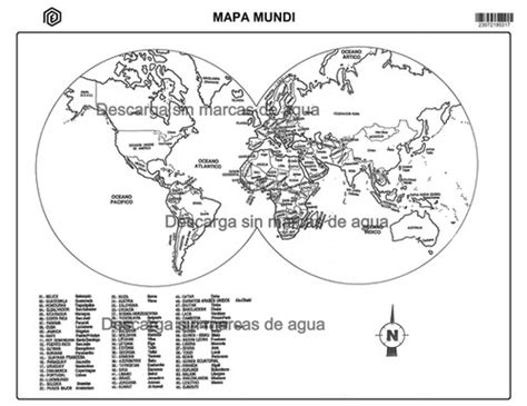 Mapa Mundi con nombres y división Politica home