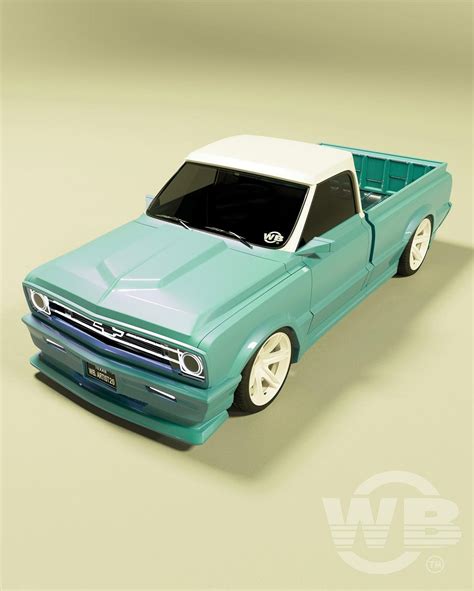 Chevrolet C10 Restomod Rendering Is Chopped And Dropped Perfection