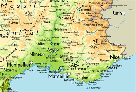 Luberon France Map