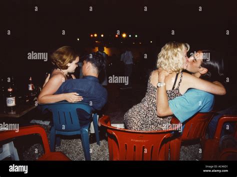 Club Drinking Boozing Partying Snogging Drunk Stock Photo Alamy