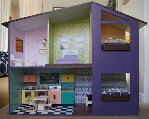 Diy Dollhouse Ideas Mollymoocrafts Cardboard Crafting Diy Dollhouse