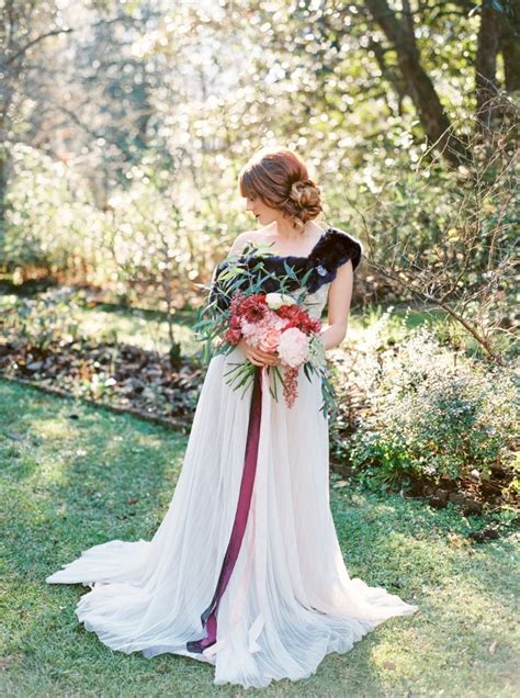 Bold Black Wedding Dress And Fall Flowers Hey Wedding Lady