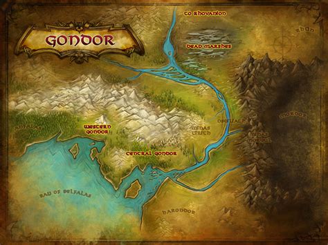 Image Gondor Map Lord Of The Rings Online Wiki Fandom Powered