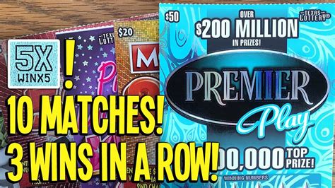 🤑 Big Win 💰💰 5x 10 Matches 3 Wins In A Row That Was Fun 😄 💵 Tx Lottery Scratch Offs Youtube