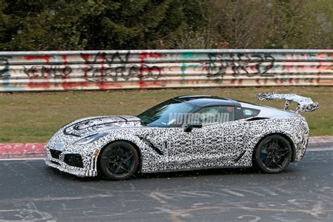 Spied 2018 Chevrolet Corvette Zr1 Tests At The Nurburgring