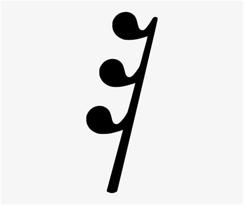Music Note 2nd Rest Clip Art Sixteenth Rest In Music 240x611 Png