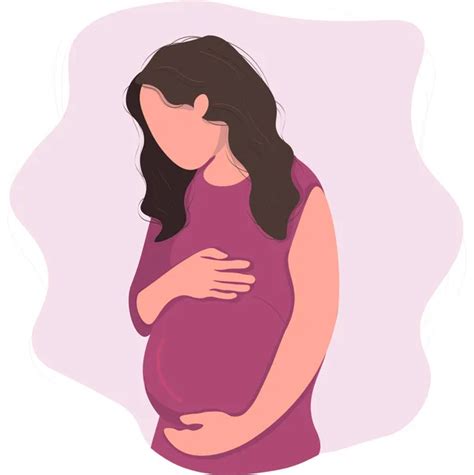 Madre Embarazada Acariciando Su Vientre Ideal Para Catálogos Guías