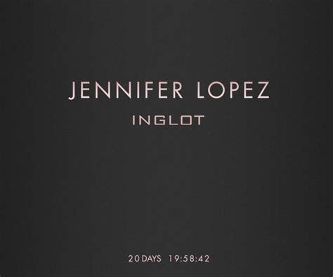 Jennifer Lopez X Inglot Ellepl