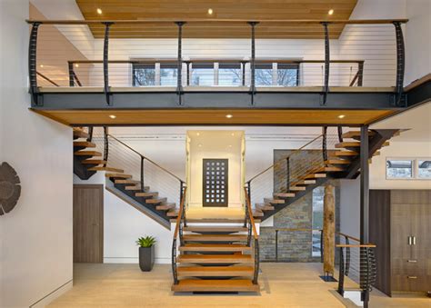 Custom Modern Stairs Moderne Escalier New York Par Keuka