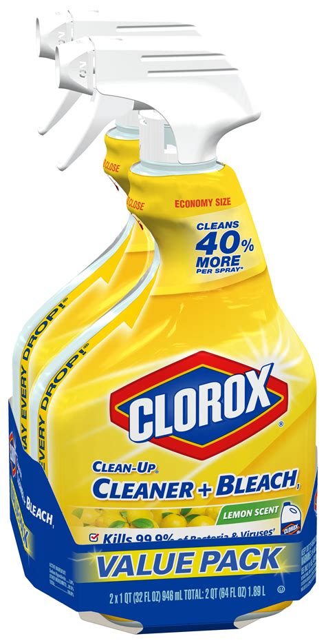 Clorox Clean Up All Purpose Cleaner With Bleach Lemon Scent 32 Ounce