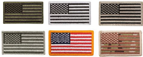 Usa American Flag Six Patch Bundle Pack 6 Velcro Type Tactical Moral