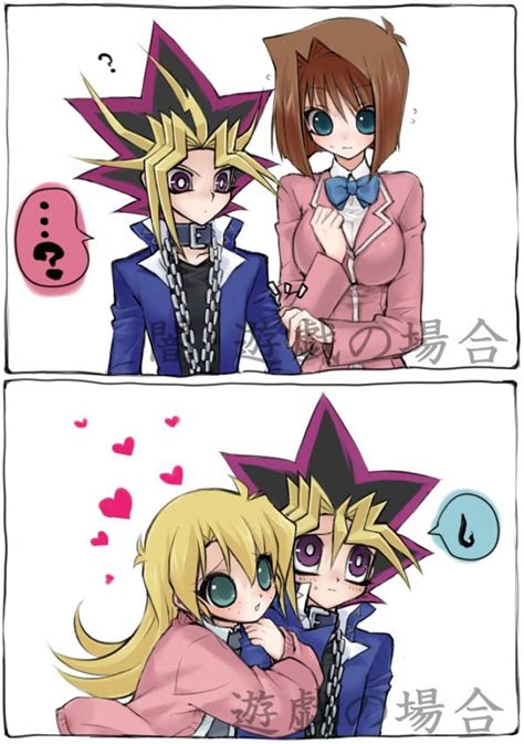 Yami Téa Yugi And Rebecca I Thought This Picture Was Cute Kawaii Anime Yugioh Monsters