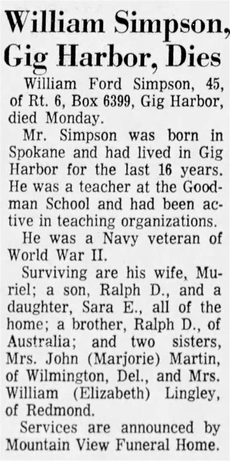 William Ford Simpson (1926-1971) - Find a Grave Memorial