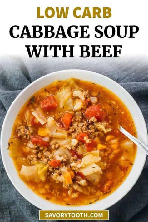 This Hearty And Healthy Instant Pot Cabbage Soup Recipe With Ground Beef Is Great For Anyone On