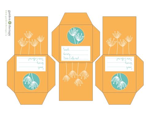 Free Printable Flower Seed Packets