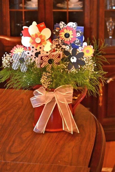 (january 5, 2021) dish network is proud to offer. Teacher appreciation gift card bouquet with reusable paper flowers and pitcher | Gift card ...