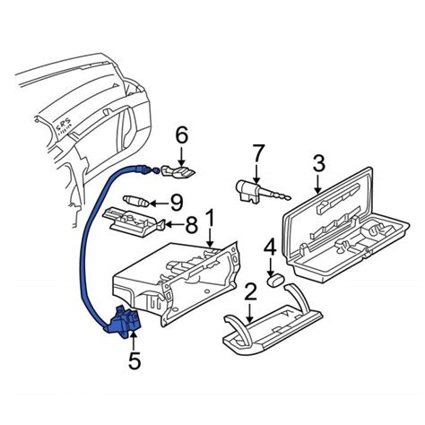 Mercedes Benz OE 22068007847376 Front Glove Box Latch