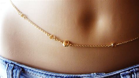 Sana Belly Chain 24k Gold Plated Belly Chain Body Jewelry Etsy
