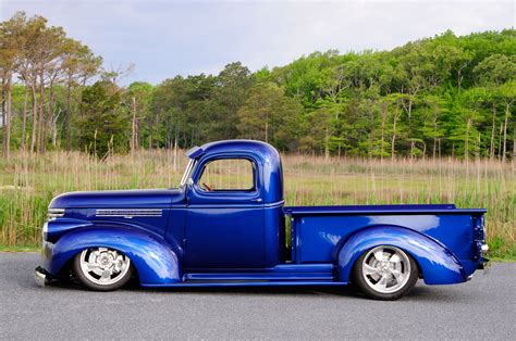 1947 Chevrolet Truck Pickup Blue Wallpapers Hd Desktop And Mobile